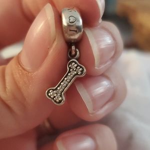 Dog bone pandora charm